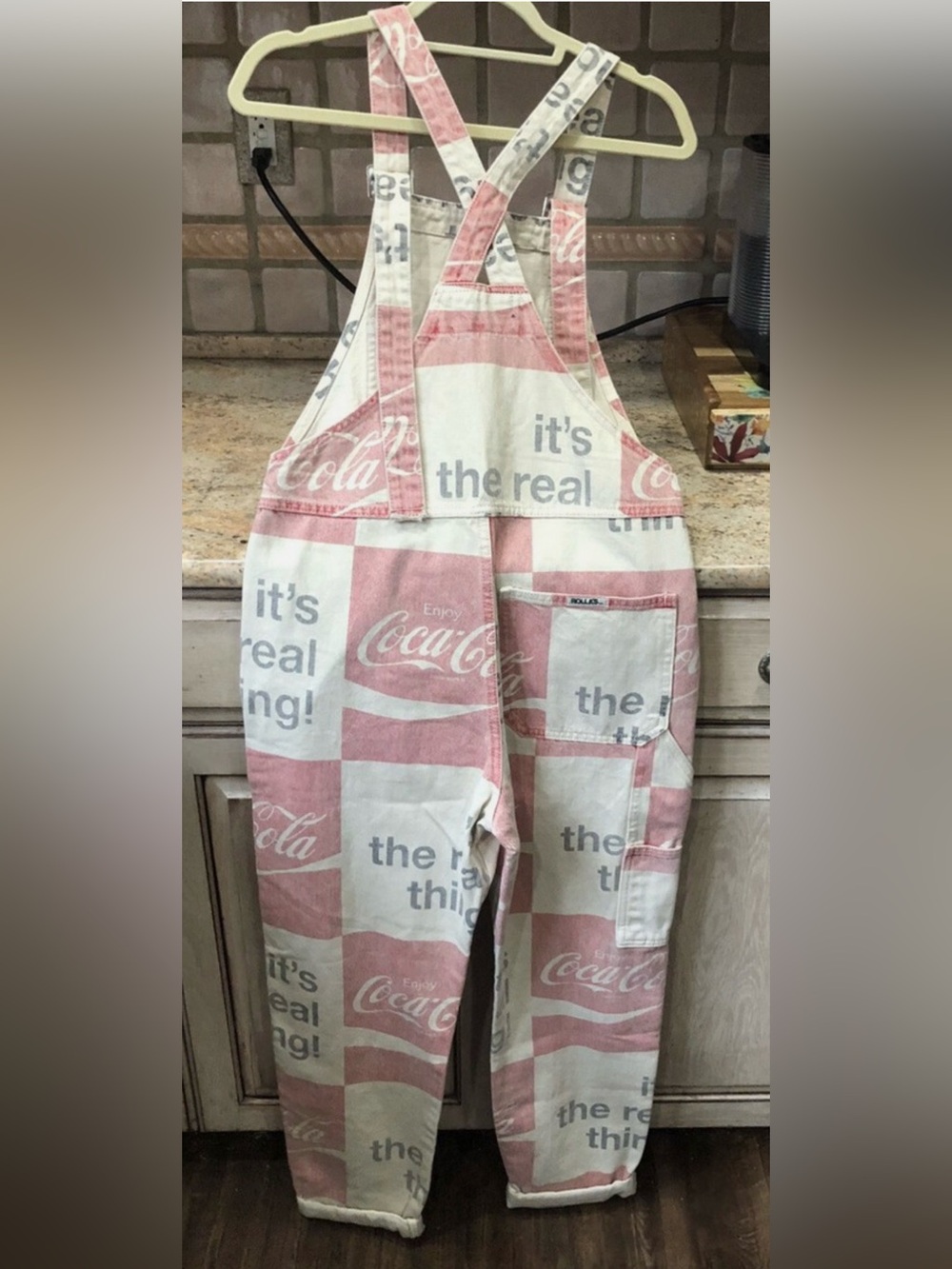 NWT🌟 Free People x Rolla's Coca Cola Trade Overalls 🌟 - Picture 4 of 5